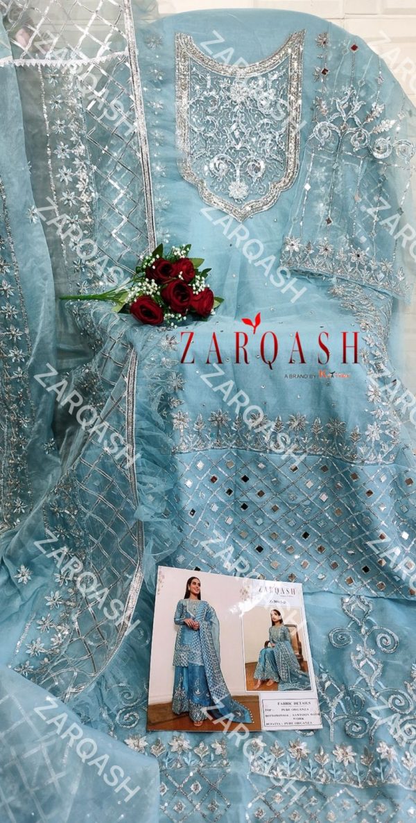 ZARQASH Z 3003 B PAKISTANI SUITS MANUFACTURER