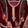 ZARQASH Z 3004 A READYMADE VELVET PAKISTANI SUITS