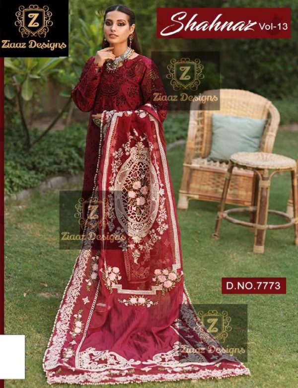 ZIAAZ 7773 SHAHNAZ VOL 13 PAKISTANI SUITS IN INDIA