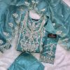 ZIAAZ DESIGNS NOOR TEAL READYMADE PAKISTANI SUITS