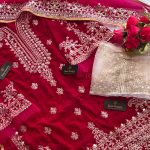 ZIAAZ RAANI MIRROR VELVET PAKISTANI SUITS IN INDIA