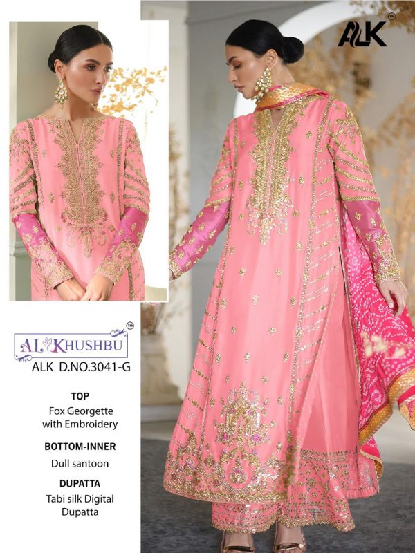 AL KHUSHBU ALK 3041 E PAKISTANI SUITS MANUFACTURER