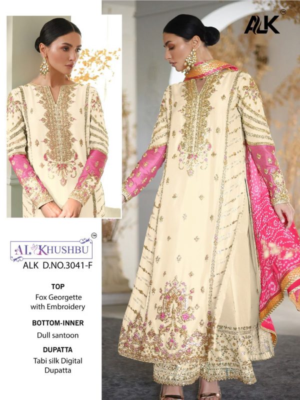 AL KHUSHBU ALK 3041 F PAKISTANI SUITS MANUFACTURER