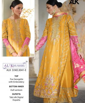 AL KHUSHBU ALK 3041 G PAKISTANI SUITS MANUFACTURER