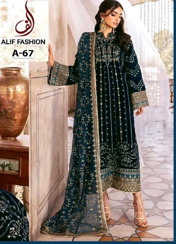 ALIF FASHION A 67 PAKISTANI SUITS MANUFACTURER