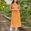 BLUE HILLS KURTI WITH EMBROIDERY WORK 1001