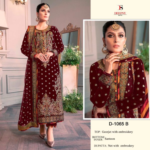 DEEPSY SUITS D 1065 B PAKISTANI SUITS IN INDIA