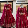 DESIGNER VELVET LEHENGA CHOLI IN WHOLESALE PRICE 02