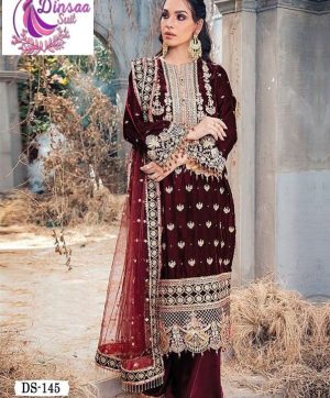 DINSAA DS 145 ANAYA VOL 1 VELVET PAKISTANI SUITS IN INDIA