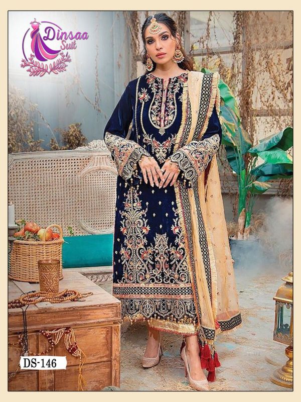 DINSAA DS 146 ANAYA VOL 1 VELVET PAKISTANI SUITS IN INDIA