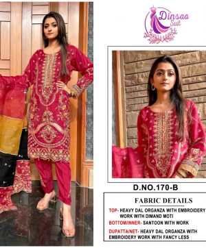 DINSAA SUIT 170 B PAKISTANI SUITS MANUFACTURER