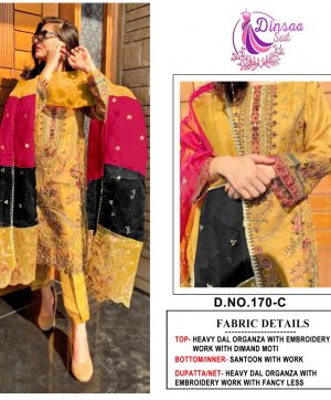 DINSAA SUIT 170 C PAKISTANI SUITS MANUFACTURER