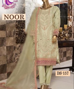 DINSAA SUIT DS 157 NOOR PAKISTANI SUITS MANUFACTURER