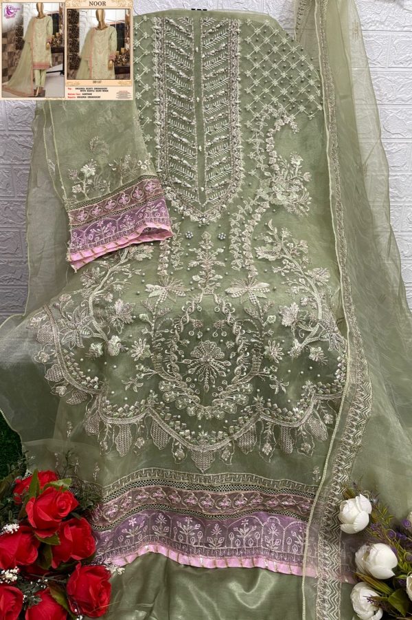 DINSAA SUIT DS 157 NOOR PAKISTANI SUITS MANUFACTURER