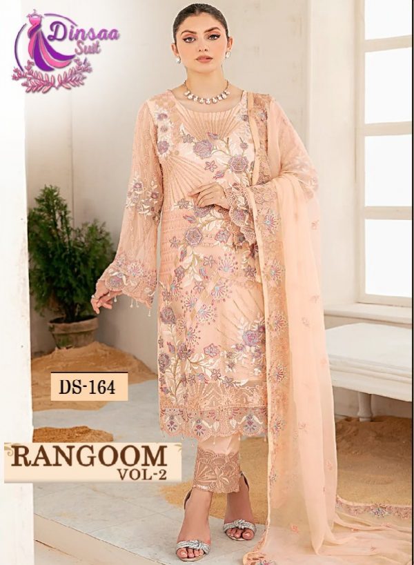 DINSAA SUIT DS 164 RANGOON VOL 2 PAKISTANI SUITS