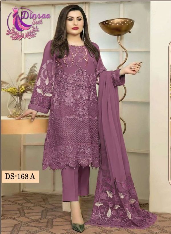 DINSAA SUIT DS 168 A PAKISTANI SUITS MANUFACTURER