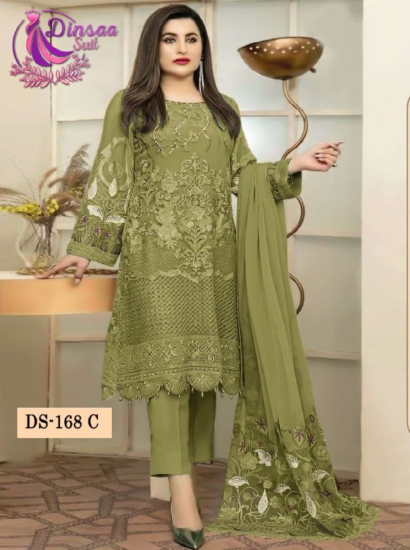 DINSAA SUIT DS 168 C PAKISTANI SUITS MANUFACTURER