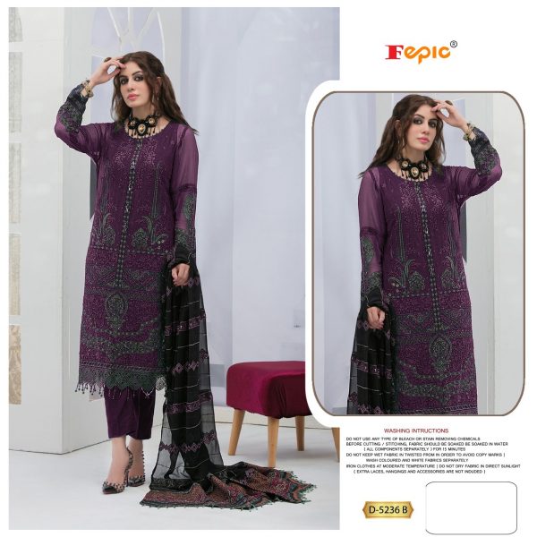 FEPIC D 5236 B ROSEMEEN PAKISTANI SUITS MANUFACTURER