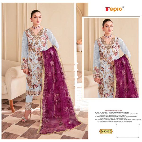 FEPIC D 5242 C ROSEMEEN PAKISTANI SUITS IN INDIA