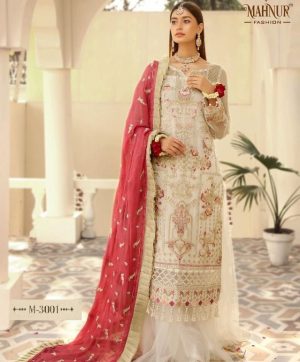 MAHNUR FASHION 3001 VOL 3 PAKISTANI SUITS MANUFACTURER