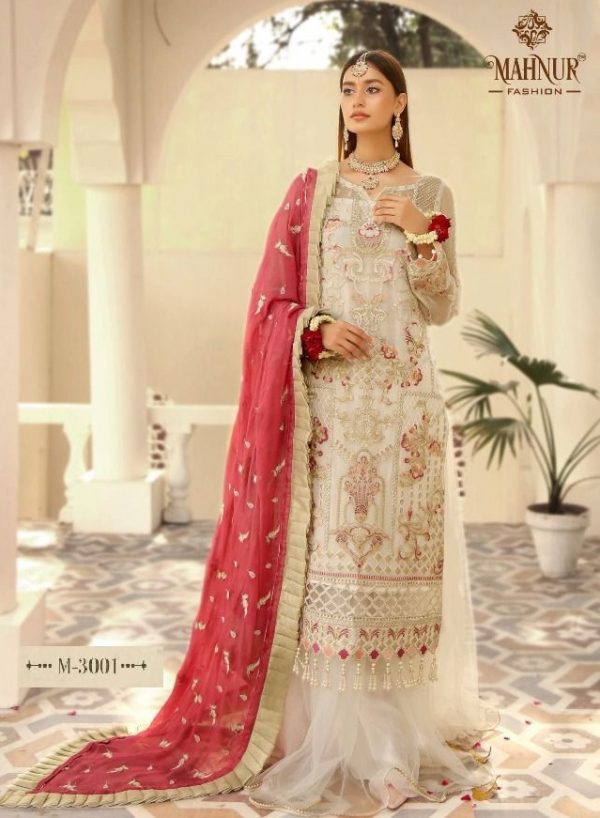 MAHNUR FASHION 3001 VOL 3 PAKISTANI SUITS MANUFACTURER