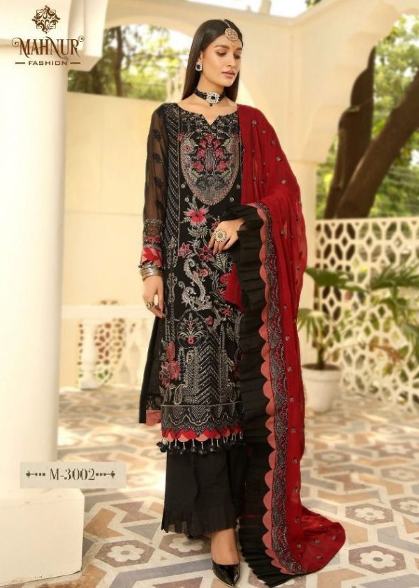 MAHNUR FASHION 3002 VOL 3 PAKISTANI SUITS MANUFACTURER