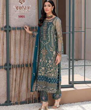 MAHNUR FASHION 5001 PAKISTANI SUITS MANUFACTURER