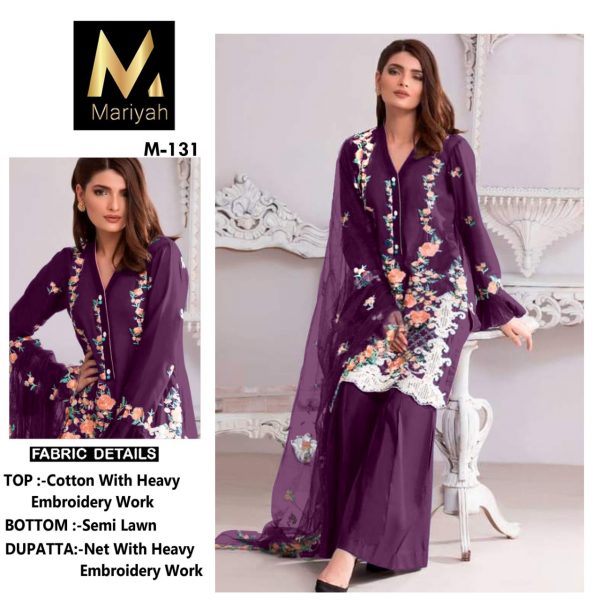 MARIYAH DESIGNER M 131 PAKISTANI SUITS IN INDIA