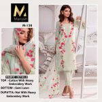 MARIYAH DESIGNER M 138 PAKISTANI SUITS IN LOWEST PRICE