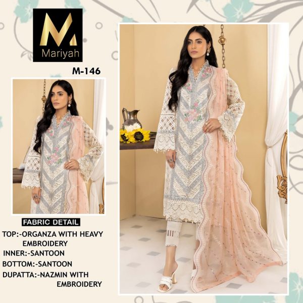 MARIYAH DESIGNER M 146 PAKISTANI SUITS IN INDIA