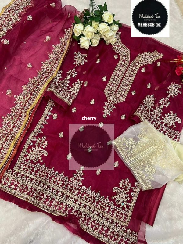 MEHBOOB TEX CHERRY PAKISTANI SUITS IN INDIA