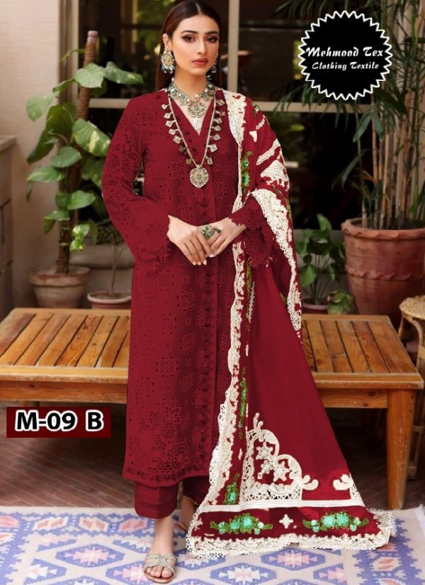 MEHMOOD TEX M 09 B PAKISTANI SUITS MANUFACTURER