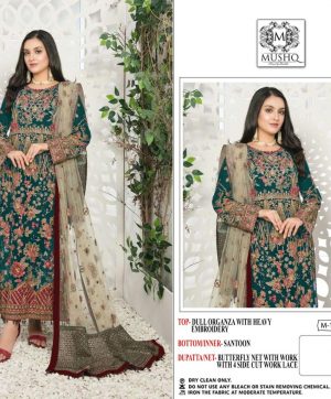 MUSHQ M 186 PAKISTANI SUITS MANUFACTURER