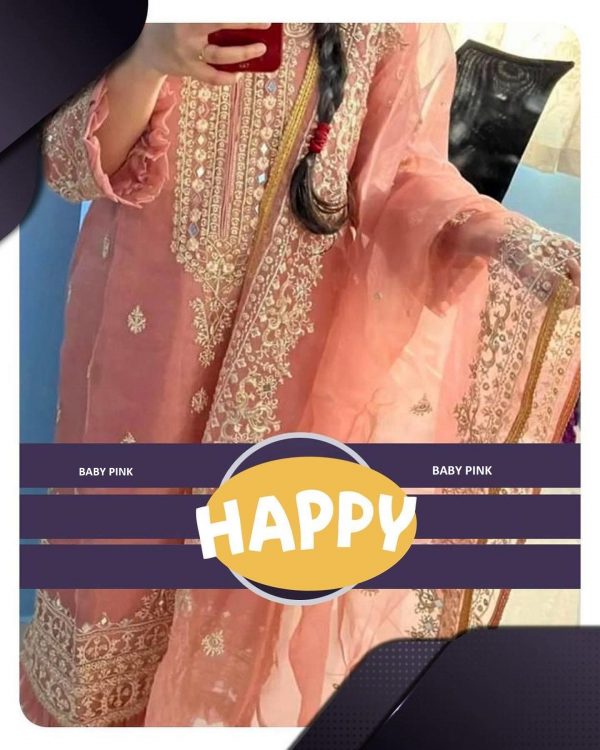 PEHNAVA BABY PINK PAKISTANI SUITS MANUFACTURER