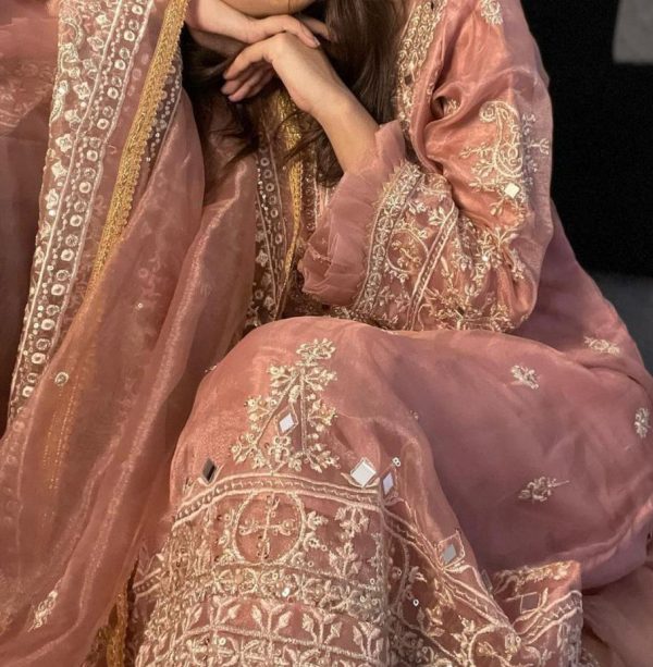 PEHNAVA BABY PINK PAKISTANI SUITS MANUFACTURER