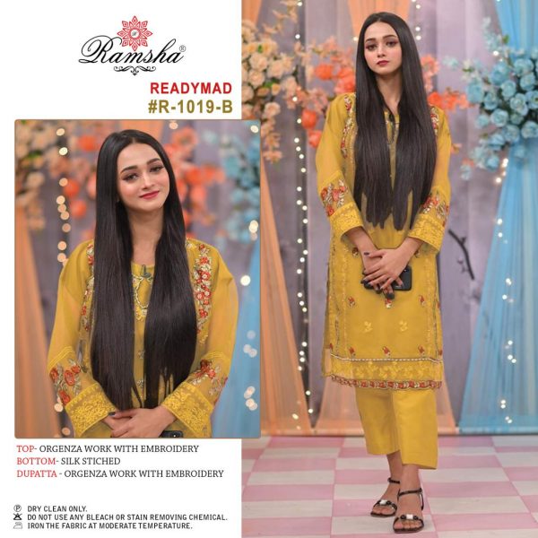 RAMSHA FASHION R 1019 B READYMADE PAKISTANI SUITS