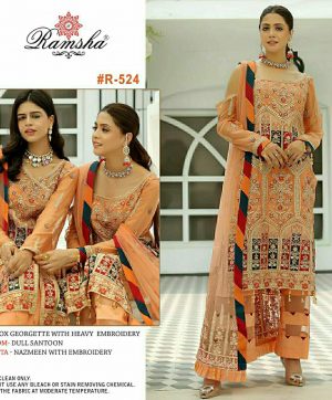 RAMSHA FASHION R 524 PAKISTANI SUITS IN INDIA