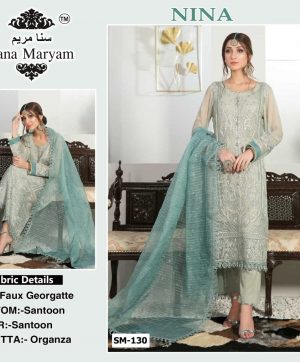 SANA MARYAM SM 130 NINA PAKISTANI SUITS IN INDIA