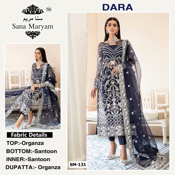 SANA MARYAM SM 131 DARA PAKISTANI SUITS IN INDIA