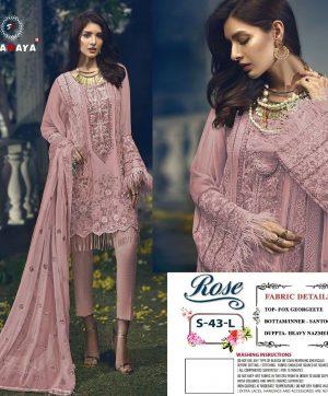 SHANAYA FASHION S 43 L ROSE PAKISTANI SUITS IN INDIA