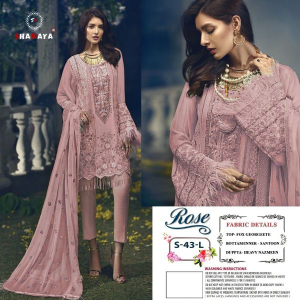 SHANAYA FASHION S 43 L ROSE PAKISTANI SUITS IN INDIA