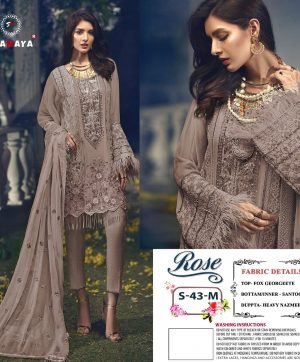 SHANAYA FASHION S 43 M ROSE PAKISTANI SUITS IN INDIA