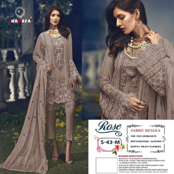 SHANAYA FASHION S 43 M ROSE PAKISTANI SUITS IN INDIA