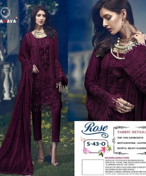 SHANAYA FASHION S 43 O ROSE PAKISTANI SUITS IN INDIA