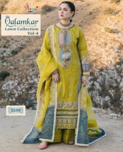 SHREE FABS 2250 QALAMKAR VOL 4 PAKISTANI SUITS IN INDIA