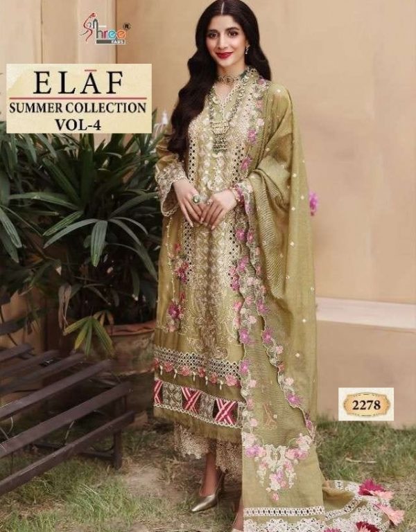 SHREE FABS 2278 ELAF SUMMER COLLECTION VOL 4 PAKISTANI SUITS