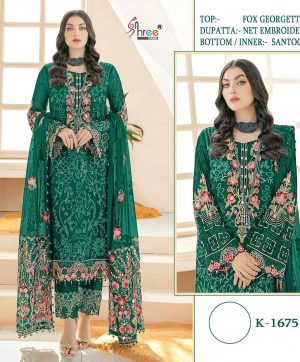 SHREE FABS K 1675 D PAKISTANI SUITS IN INDIA