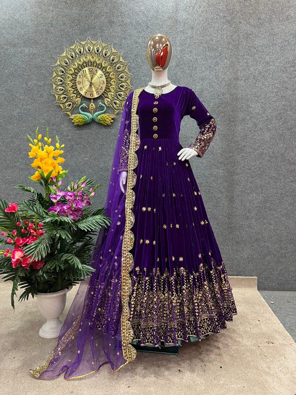 SHREE HARI SR 1472 F READYMADE GOWN MANUFACTURER