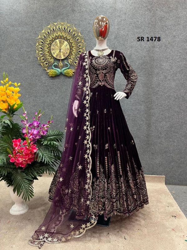 SHREE HARI SR 1478 READYMADE GOWN MANUFACTURER