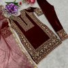 SHREE HARI SR 1483 READYMADE VELVET SUITS MANUFACTURER